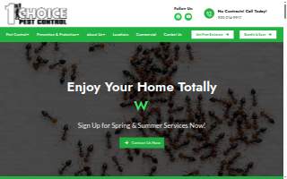 1st Choice Pest Control website
