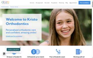 Kristo Orthodontics website
