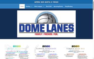 Dome Lanes website