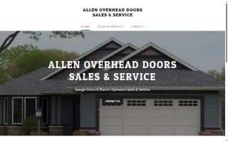 Allen Overhead Doors Sales & Services website