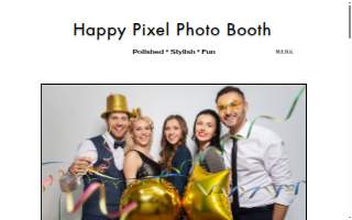 Happy Pixel Photo Booth website
