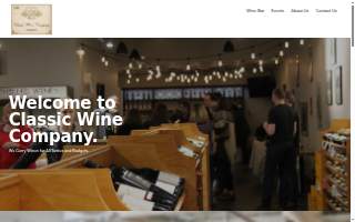 Classic Wine Company website