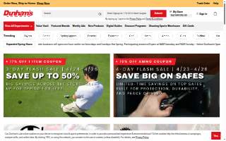 Dunham's Sports of Jasper website