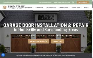 Signature Garage Doors website