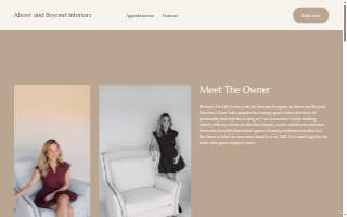Above and Beyond Interiors website