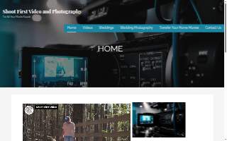 Shoot First Video & Photography website