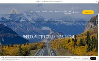 Cold Peak Legal of College website
