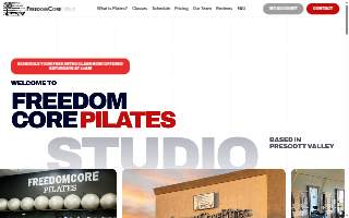 FreedomCore Pilates website
