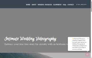 Alaska Wedding Videography website