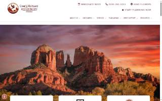 Greer's Mortuary of Sedona website