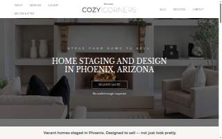 Cozy Corners Home Staging and Design of Somerton website