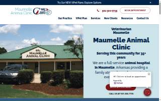 Maumelle Animal Clinic website