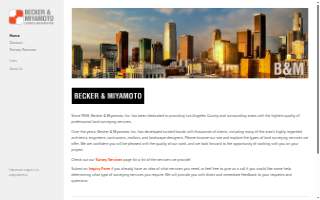 Becker & Miyamoto Inc website