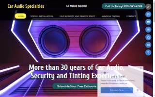 Car Audio Specialties website