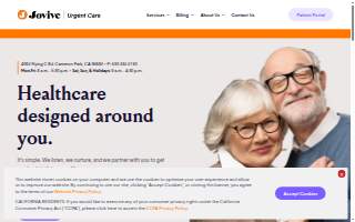 Jovive Urgent Care website