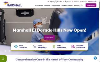 Marshall Hearing Center website