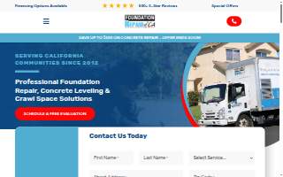 Foundation Repair of CA website