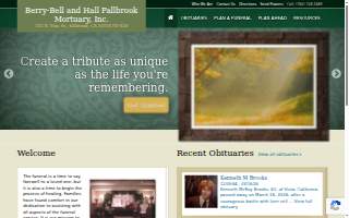 Berry Bell and Hall Mortuary website