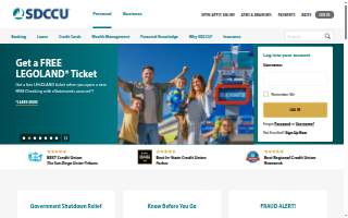 SDCCU La Mesa Branch website