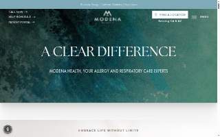 Modena Allergy + Asthma - La Jolla website