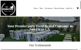 Sdnemospartyrental.com website