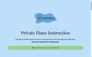 Harmonica Piano Lessons website