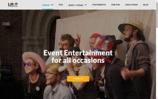 Liftoff Entertainment - DJ and Photo Booth Services website