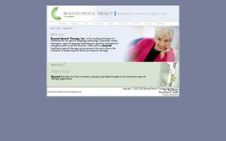 Beyond Speech Therapy Center website