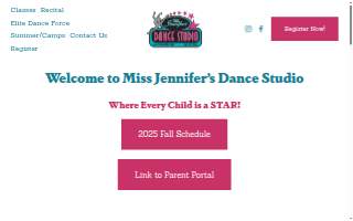 Miss Jennifer's Dance Studio website