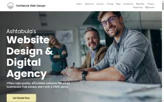 Ashtabula Web Design website