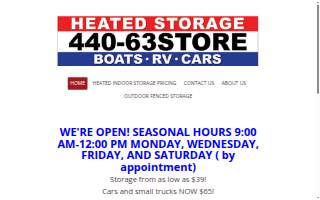 Heated Storage Ohio website