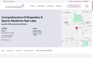 Comprehensive Orthopedics & Sports Medicine Salt Lake website