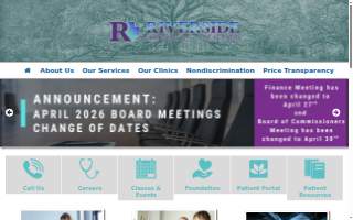 Riverside Medical Center website