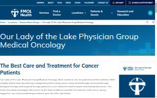 Our Lady of the Lake Physician Group Louisiana Hematology & Oncology Associates website