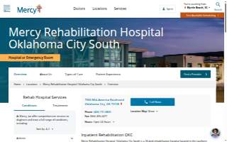 Mercy Rehabilitation Hospital Oklahoma City South website