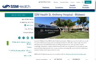 SSM Health St. Anthony Hospital - Midwest website