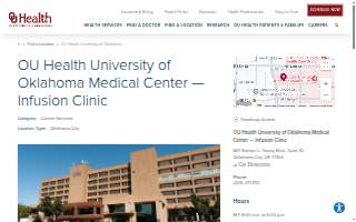 OU Health University of Oklahoma Medical Center — Infusion Clinic website