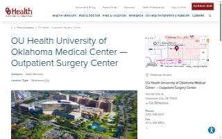OU Health Surgery Center website