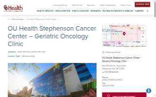 OU Health Stephenson Cancer Center - Geriatric Oncology Clinic website