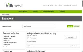 Hillcrest Medical Center - Center for Diabetes Management website