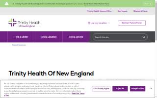 Trinity Health Of New England website