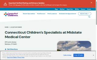 Connecticut Children's at Midstate Medical Center website