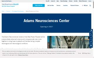 Yale New Haven Hospital - Adams Neurosciences Center (Opening 2027) website