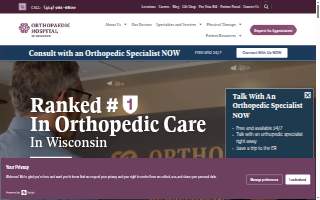 Orthopaedic Hospital of Wisconsin website