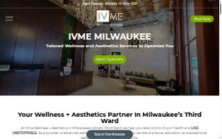 IVme Wellness + Aesthetics Milwaukee Historic Third Ward website