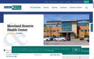 Moorland Reserve Health Center website