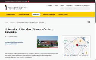 University of Maryland Medical Surgery Center website
