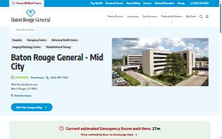 Baton Rouge General - Mid City website