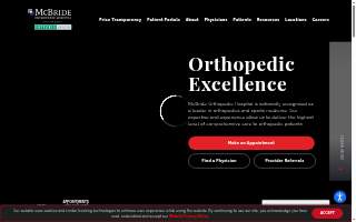 McBride Orthopedic Hospital website