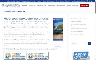 Edgefield County Healthcare website